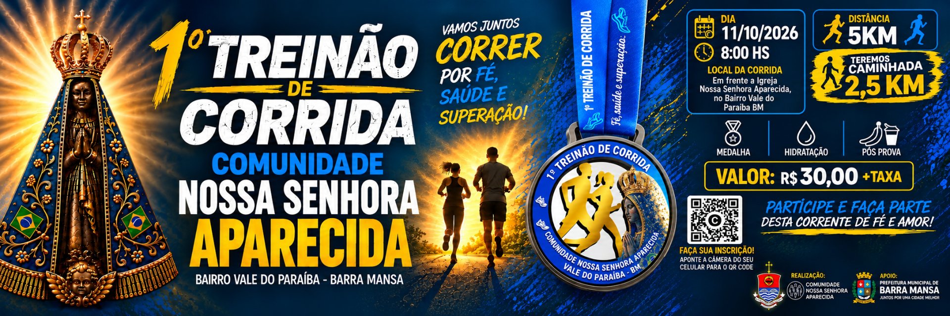 1º TREINÃO DE CORRIDA DA COMUNIDADE NOSSA SENHORA APARECIDA